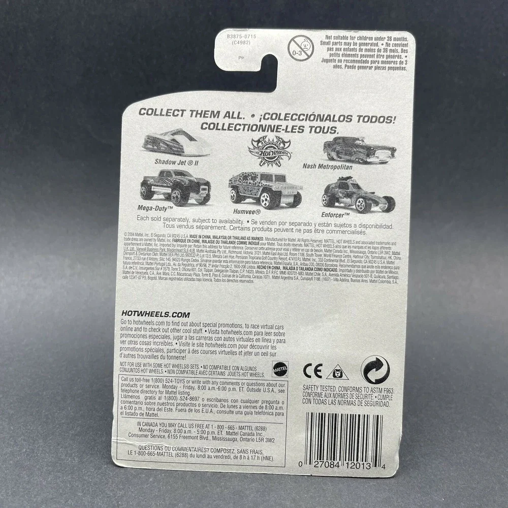 Hot Wheels Scrapheads Shadow Jet II Bee Stinger Car White Diecast 1/64 Scale 154